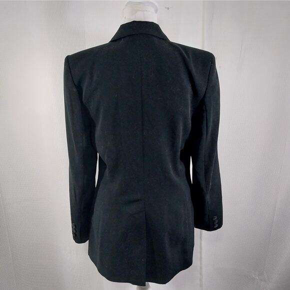EXPRESS! GORGEOUS TAILORED, FITTED BLACK MICROFIBER DRESS JACKET, BLAZER! SZ 7/8 - Picture 7 of 13
